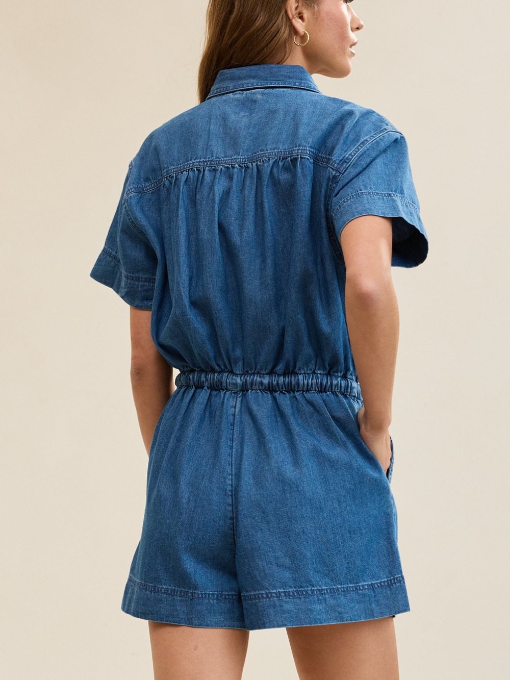 Aerie Chorewear Romper - Denim - Picture 2 of 7